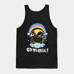 Laughing Beyond the Rainbow: The Hilarious Adventures of a Quirky, Yet Deceased Unicorn Tank Top